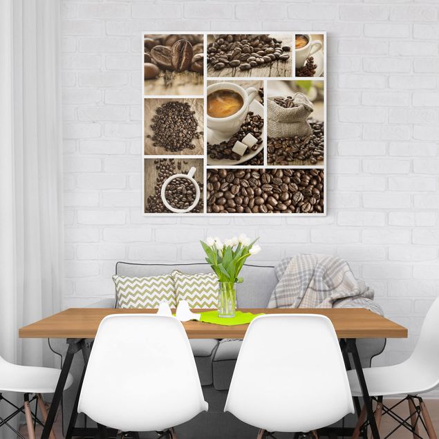 Bilder für die Wand Kaffee Collage