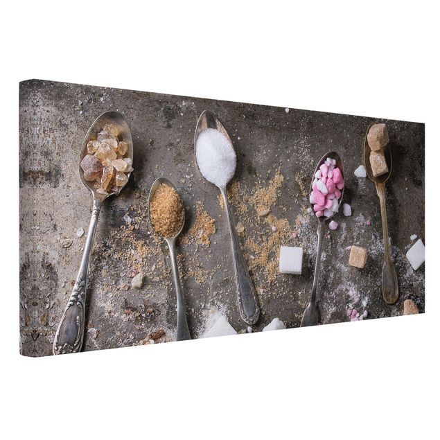 Bilder für die Wand Vintage Löffel mit Zucker