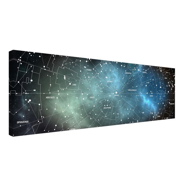 Schöne Wandbilder Sternbilder Karte Galaxienebel