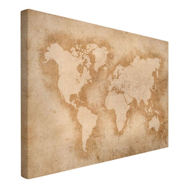 Wandbilder Antike Weltkarte