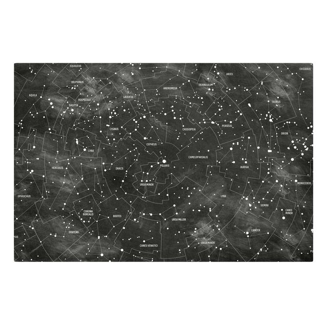 Wandbilder Sternbild Karte Tafeloptik
