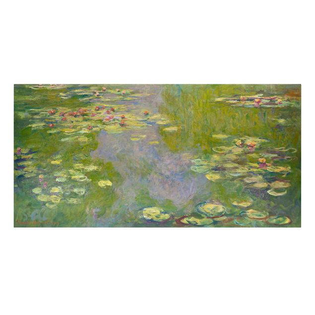 Stillleben Leinwand Claude Monet - Grüne Seerosen