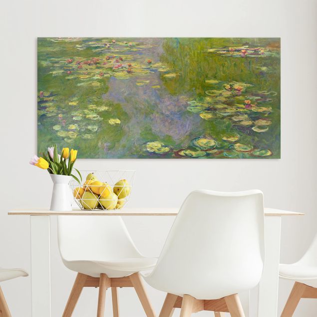 Leinwand Bilder XXL Claude Monet - Grüne Seerosen