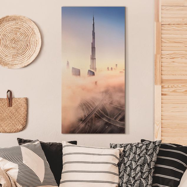 Wandbilder Skyline Himmlische Skyline von Dubai