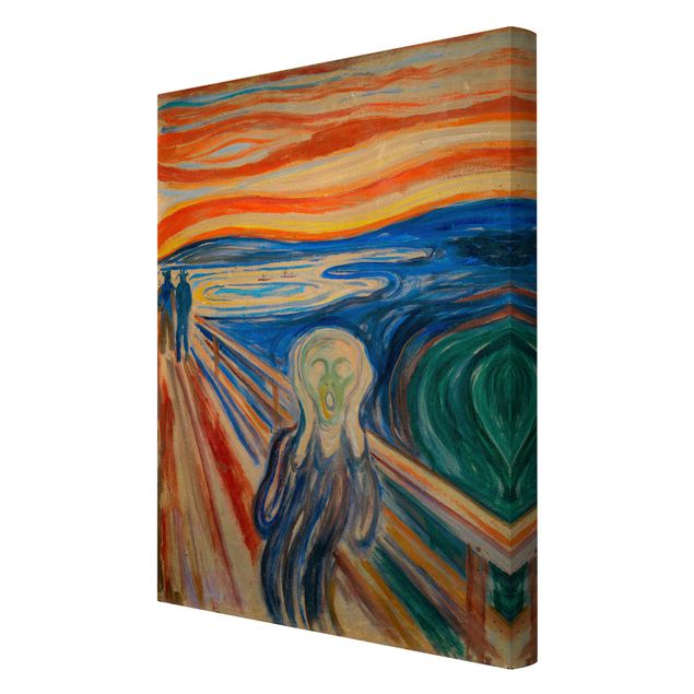 Leinwandbild Kunstdruck Edvard Munch - Der Schrei