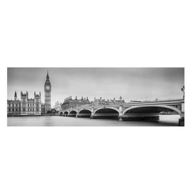 Wandbilder Wohnzimmer modern Westminster Brücke und Big Ben