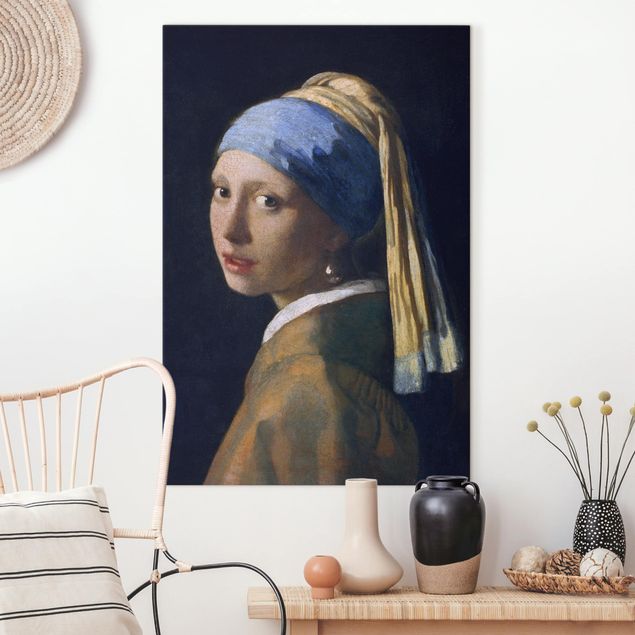 Leinwand Bilder XXL Jan Vermeer van Delft - Das Mädchen mit dem Perlenohrgehänge