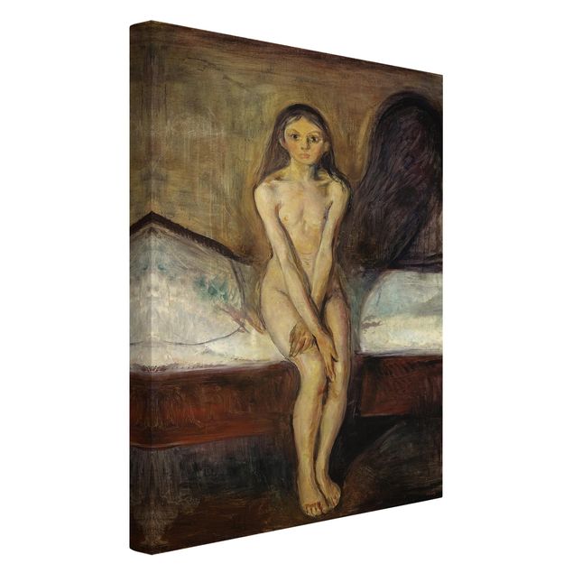 Leinwandbild Kunstdruck Edvard Munch - Pubertät