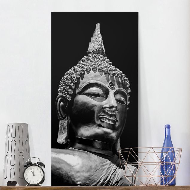 Leinwandbilder XXL Buddha Statue Gesicht