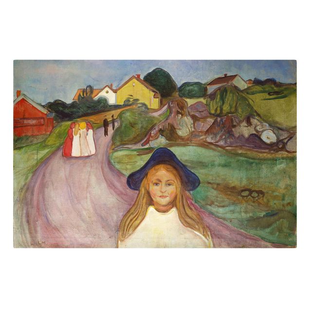 Leinwand Kunstdruck Edvard Munch - Weiße Nacht