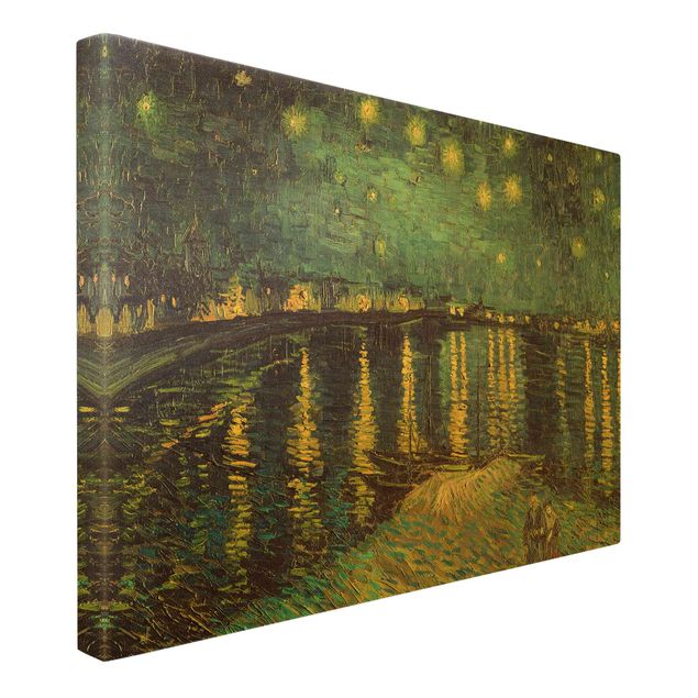 Wandbilder Städte Vincent van Gogh - Sternennacht über der Rhône