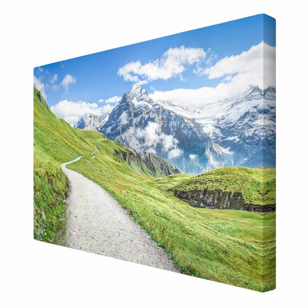 Leinwandbilder Wohnzimmer modern Grindelwald Panorama