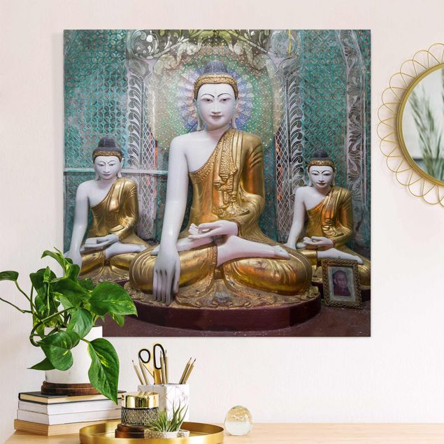 Leinwandbilder XXL Buddha Statuen