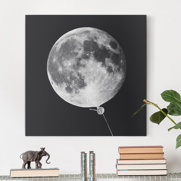 Wandbilder XXL Luftballon mit Mond