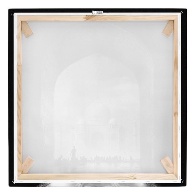 Leinwandbild - Das Tor zum Taj Mahal - Quadrat 1:1