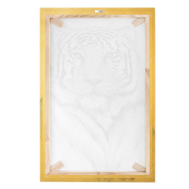 Wandbilder Portrait Weißer Tiger II