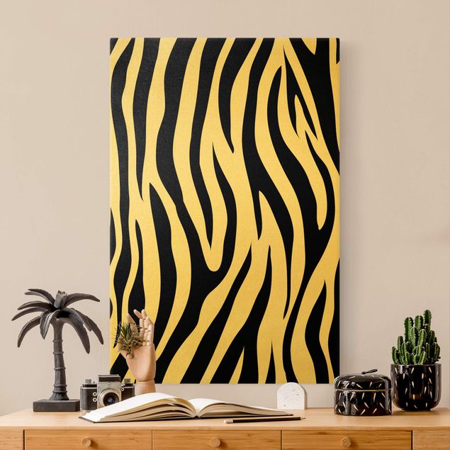 Wandbilder Tiere Zebra Print