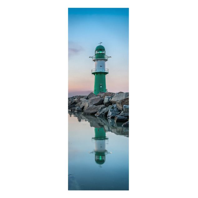 Leinwandbilder Strand Sunset at the Lighthouse