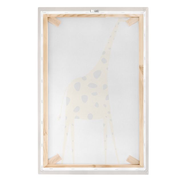 Bilder auf Leinwand Gelbe Giraffe