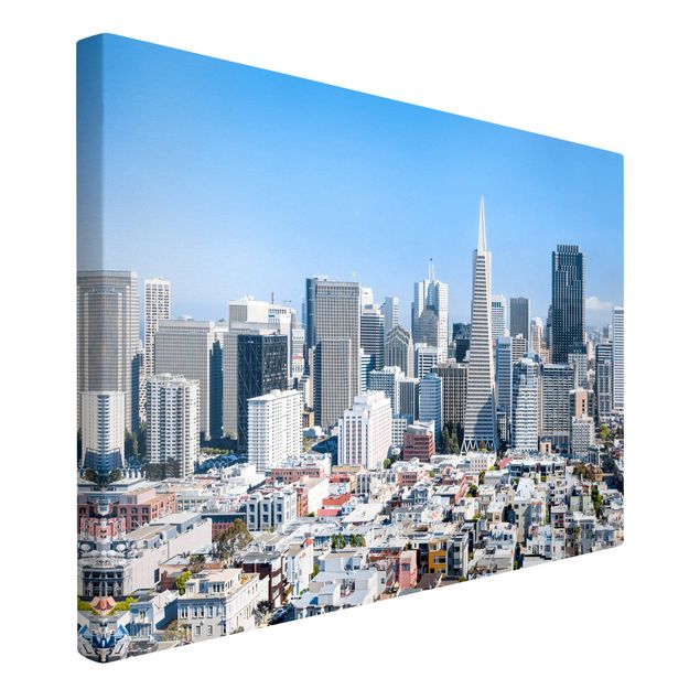 Wandbilder Wohnzimmer modern San Francisco Skyline