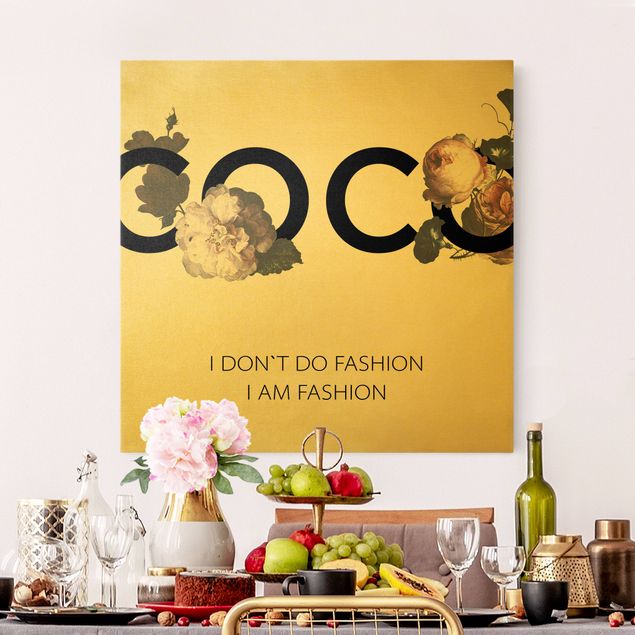Bilder für die Wand COCO - I don´t do fashion Rosen