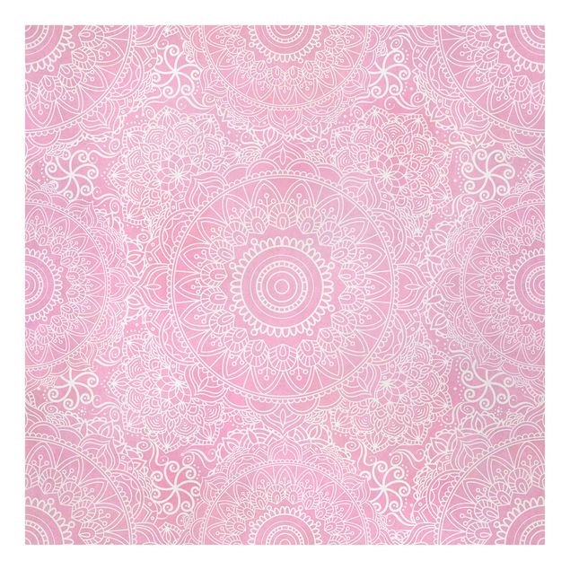 Bilder für die Wand Muster Mandala Rosa