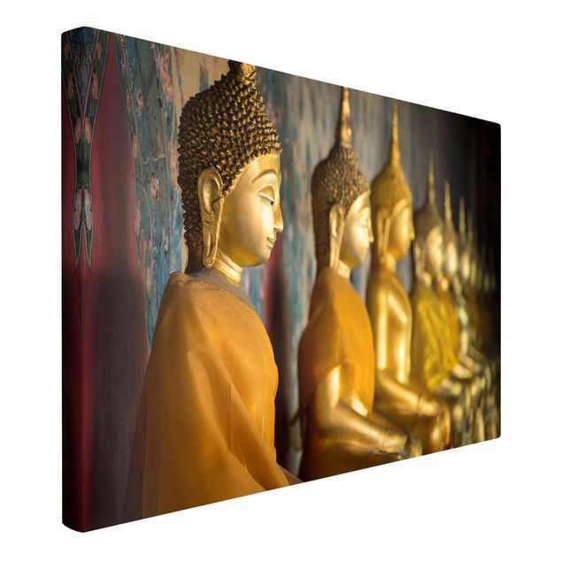 Wandbilder Städte Goldene Buddha Statuen