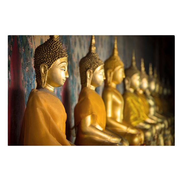 Buddha Wandbilder Goldene Buddha Statuen