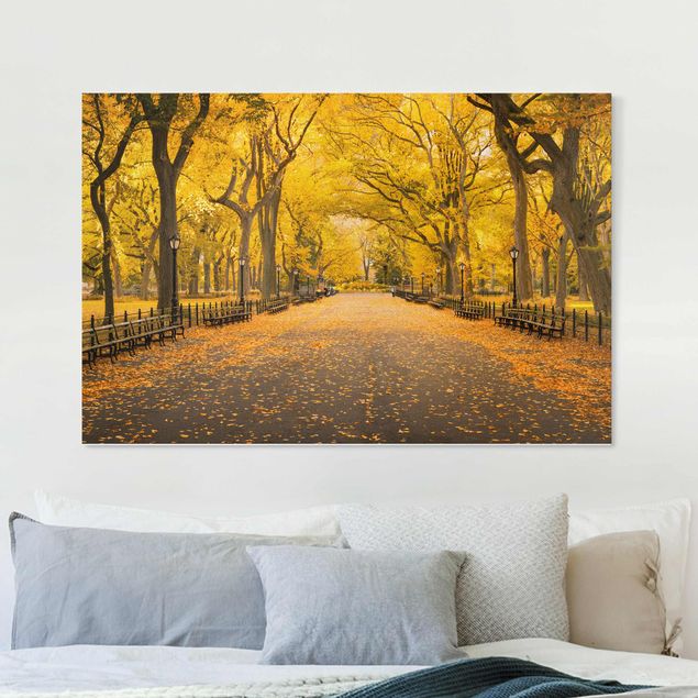 Leinwand Bilder XXL Herbst im Central Park
