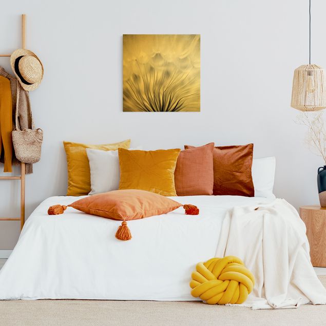 Moderne Leinwandbilder Wohnzimmer Traumhafte Pusteblume Schwarz-Weiß