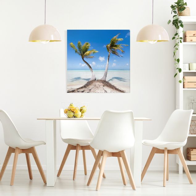 Wandbilder Meer Urlaub unter Palmen