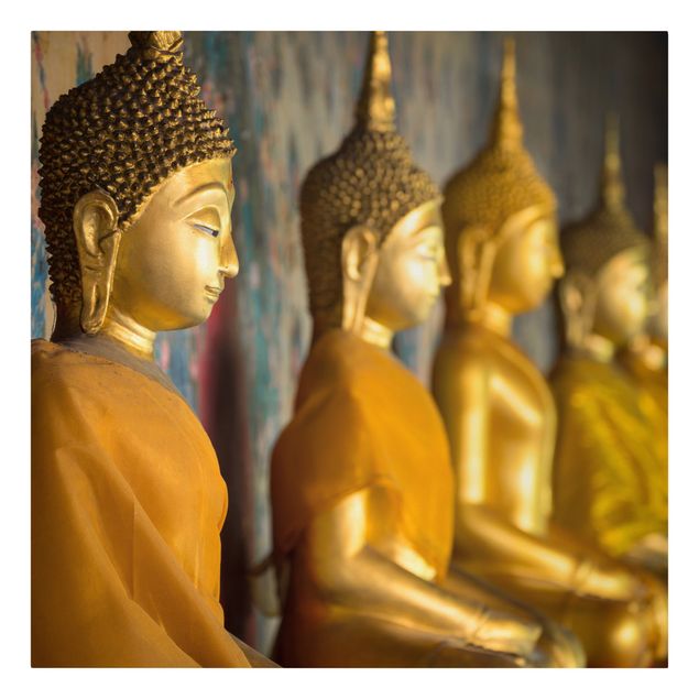 Leinwand Buddha Goldene Buddha Statuen
