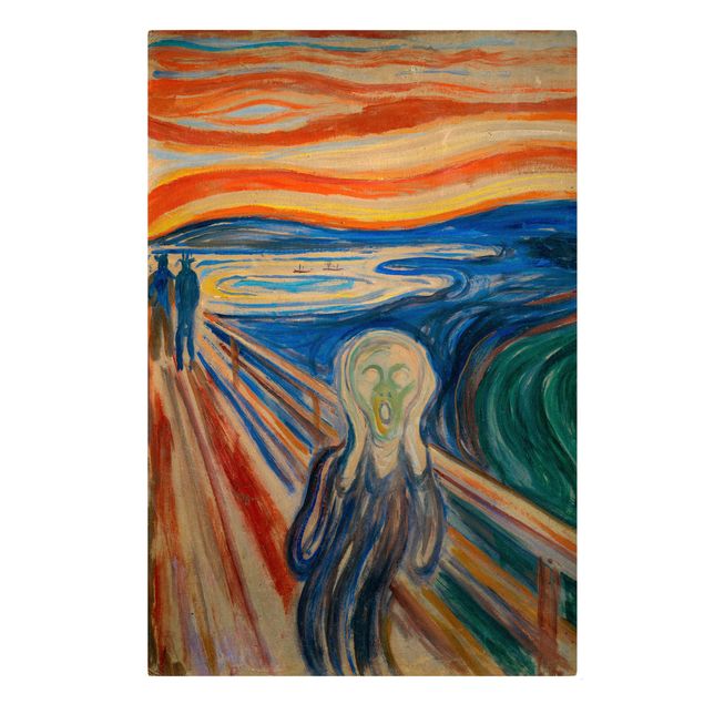 Abstrakte Leinwandbilder Edvard Munch - Der Schrei