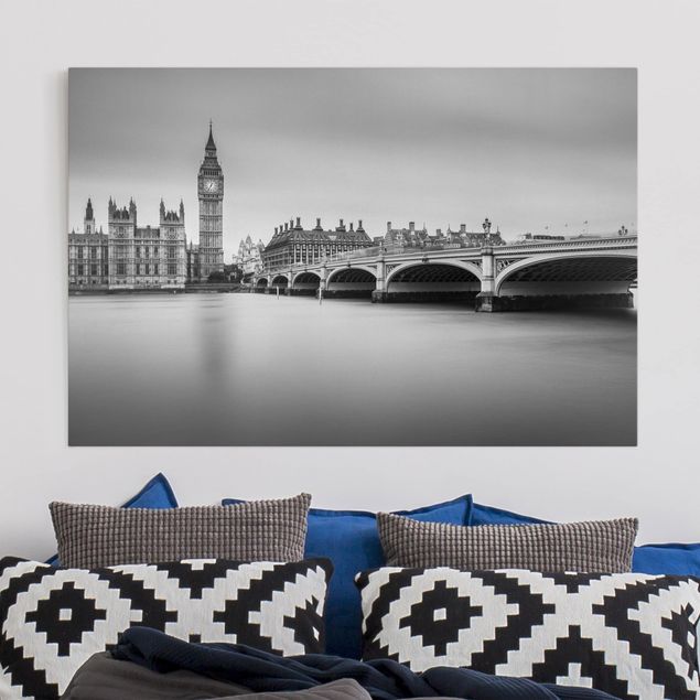Leinwand Bilder XXL Westminster Brücke und Big Ben