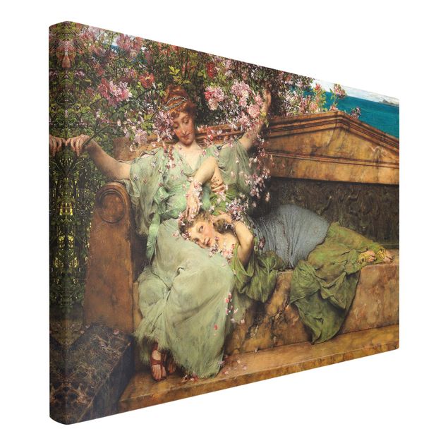 Stillleben Leinwand Sir Lawrence Alma-Tadema - Im Rosengarten