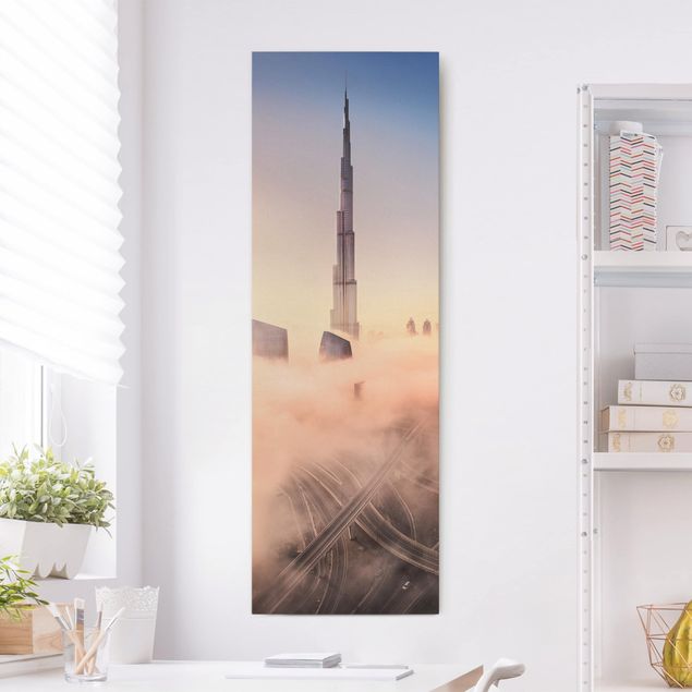 Leinwand Bilder XXL Himmlische Skyline von Dubai