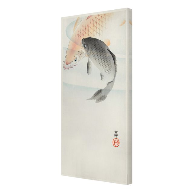 Tierbilder auf Leinwand Vintage Illustration Asiatische Fische I