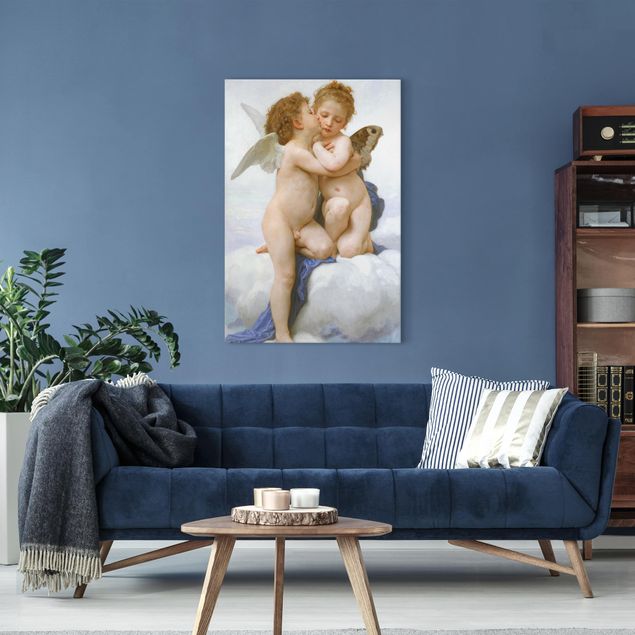 Leinwandbilder Wohnzimmer modern William Adolphe Bouguereau - Der erste Kuss