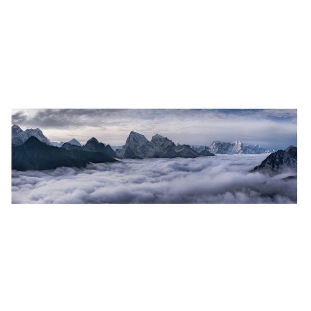Moderne Leinwandbilder Wohnzimmer Wolkenmeer im Himalaya