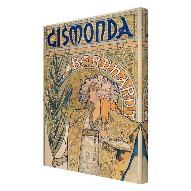 Kunstdrucke Mucha Alfons Mucha - Plakat für Theaterstück Gismonda