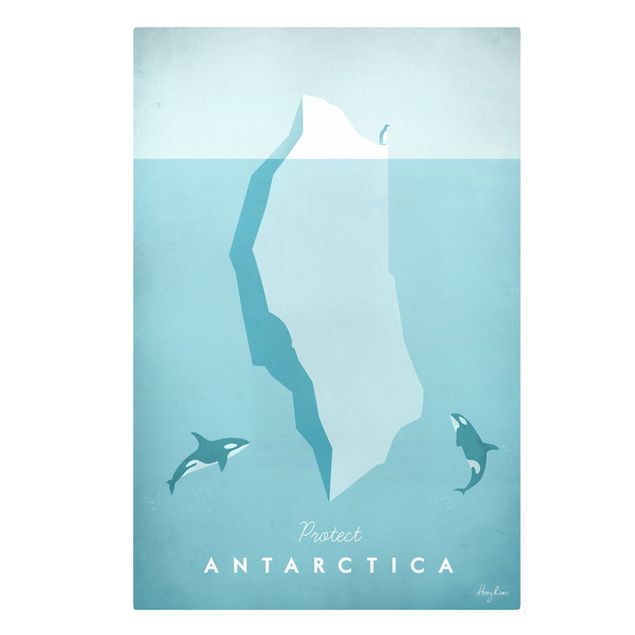 Kunstdrucke auf Leinwand Reiseposter - Antarktis