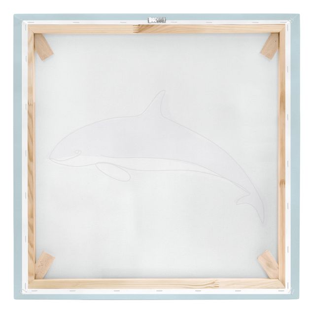 Bilder für die Wand Delfin Line Art