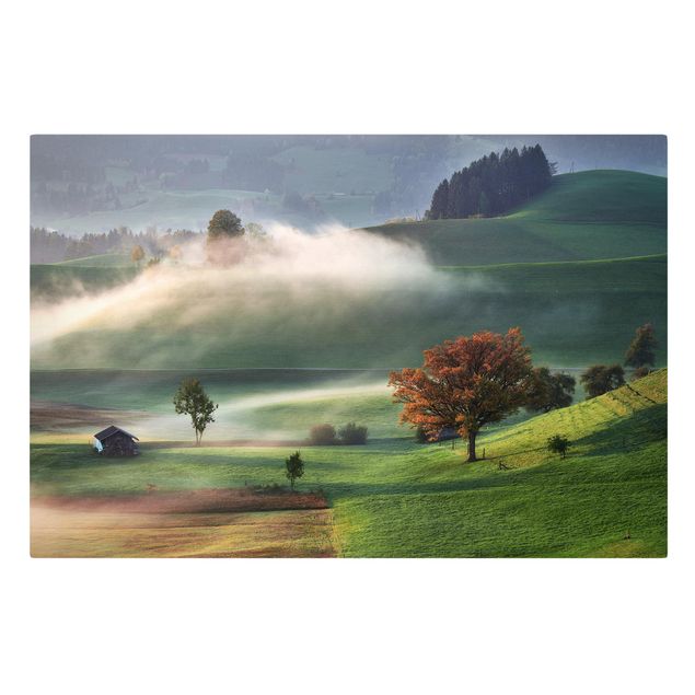 Wandbilder Nebliger Herbsttag Schweiz