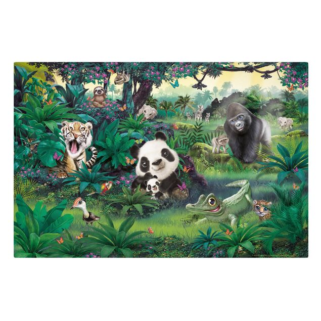 Bilder für die Wand Animal Club International - Dschungel mit Tieren
