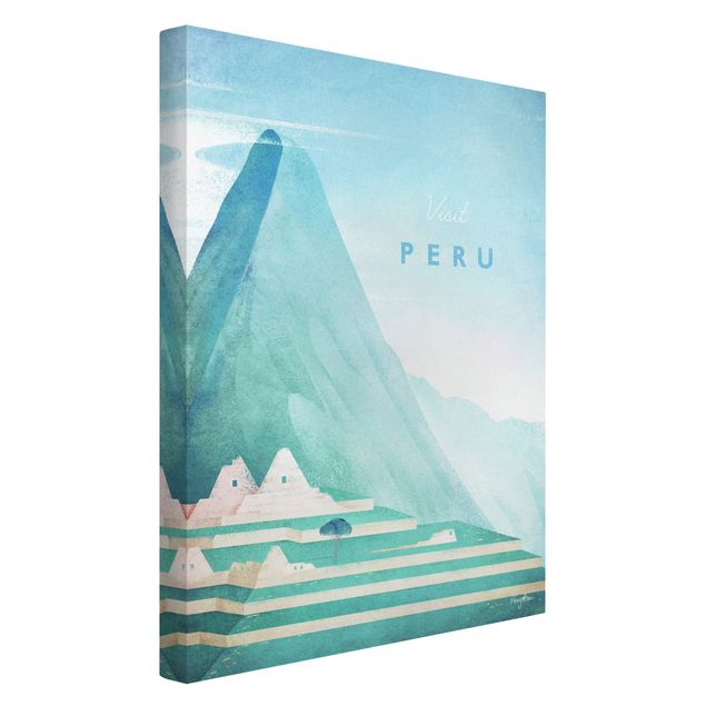 Leinwand Kunstdruck Reiseposter - Peru