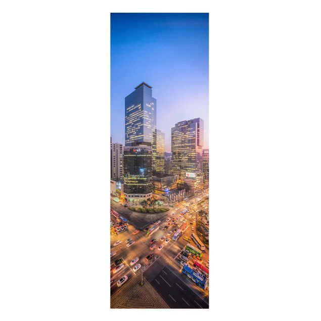 Leinwandbilder Wohnzimmer modern Stadtlichter von Gangnam
