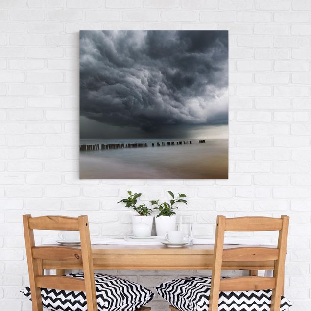 Wandbilder Natur Sturmwolken über der Ostsee