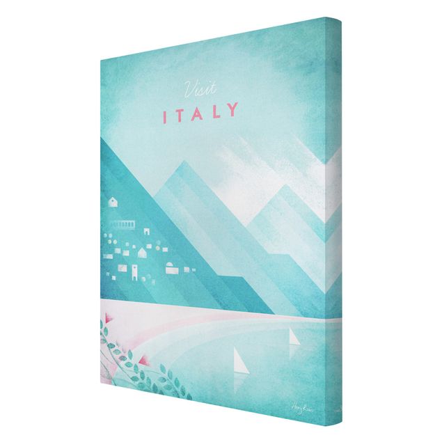Retro Wandbilder Reiseposter - Italien