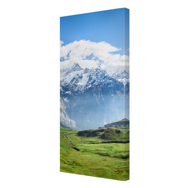 Leinwandbilder Wohnzimmer modern Schweizer Alpenpanorama