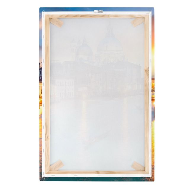 Leinwand Kunstdruck Sunset in Venice
